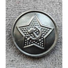 Пуговица форменная РККА, обр. 1924 г., диаметр 22 мм, Химического чернения (Оксидированная)